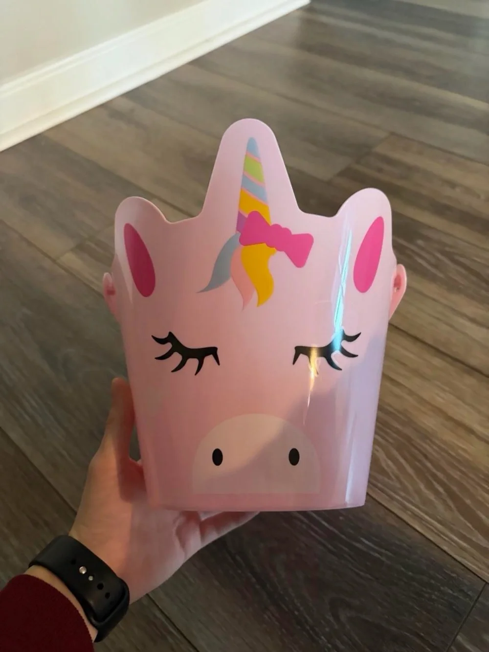Unbranded Pink Unicorn Kids Accessory Bucket